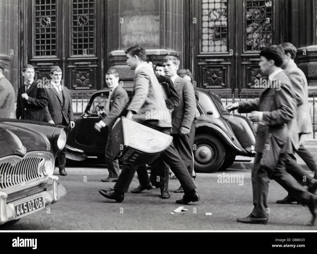 france politics 1950s - demonstrations, France, students in the streets, s, Additional